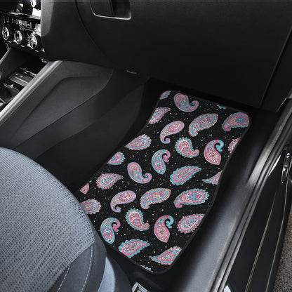 Paisley Pink Design Mandala Print Car Floor Mats Front Back