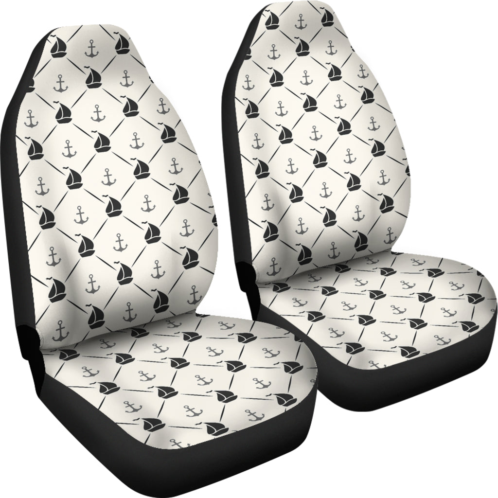 Sailboat Print Design LKS302 Car Seat Covers