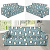 Penguin Pattern Print Design A02 Sofa Slipcover