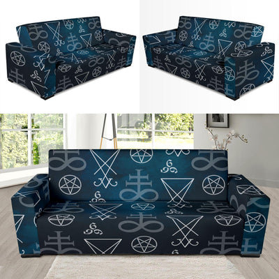 Pentagram Pattern Print Design A03 Sofa Slipcover