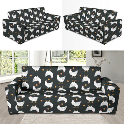 Chicken Pattern Print Design 06 Sofa Slipcover