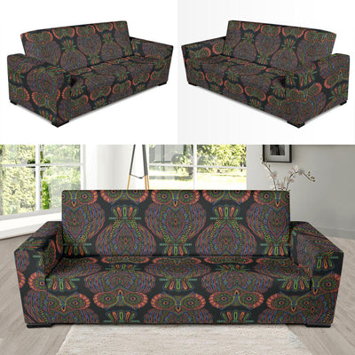 Owl Pattern Print Design A05 Sofa Slipcover