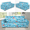 Medical Pattern Print Design 06 Sofa Slipcover