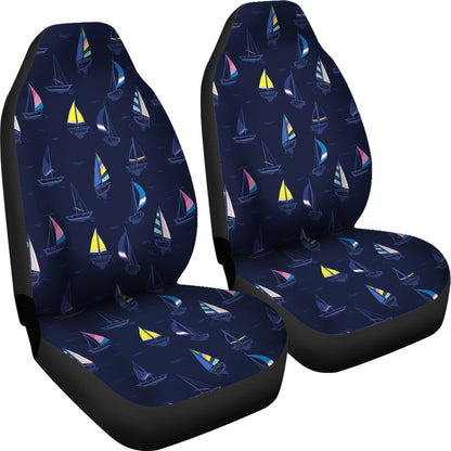 Sailboat Print Design LKS305 Car Seat Covers