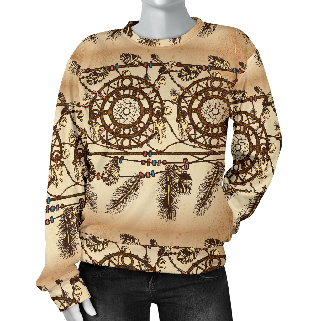 Dream catcher vintage native Women Long Sleeve Sweatshirt
