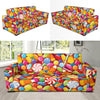 Candy Pattern Print Design 02 Sofa Slipcover