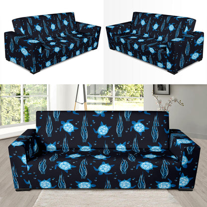 Sea Turtle Print Design LKS3013 Sofa Slipcover