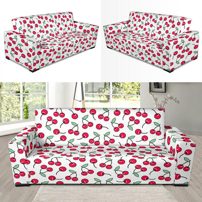 Cherry Pattern Print Design 03 Sofa Slipcover