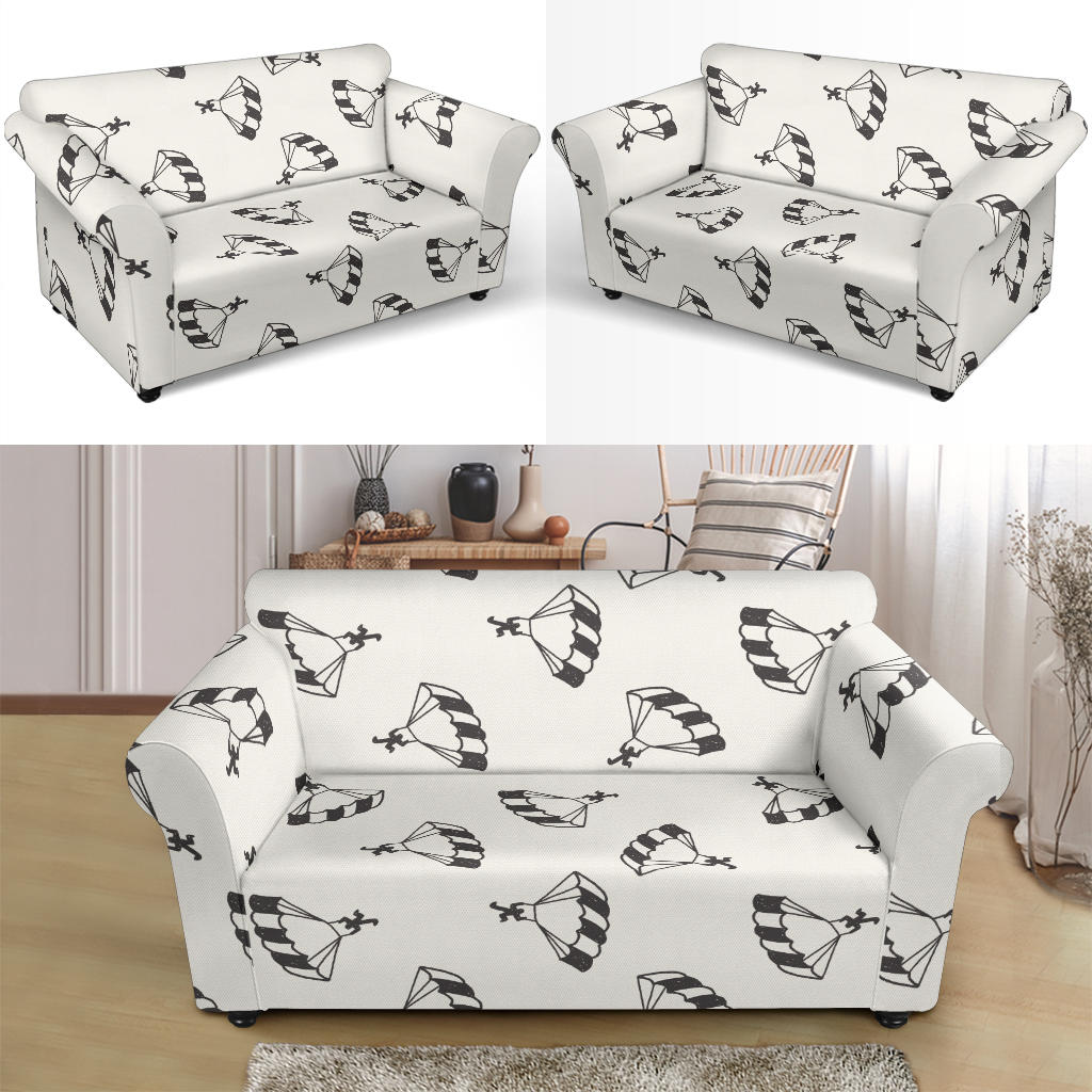 Skydiver Print Design LKS301 Loveseat Couch Slipcover
