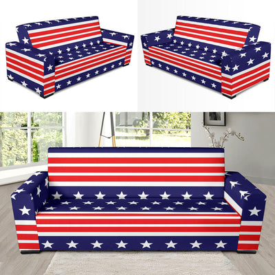 Patriotic Pattern Print Design A04 Sofa Slipcover