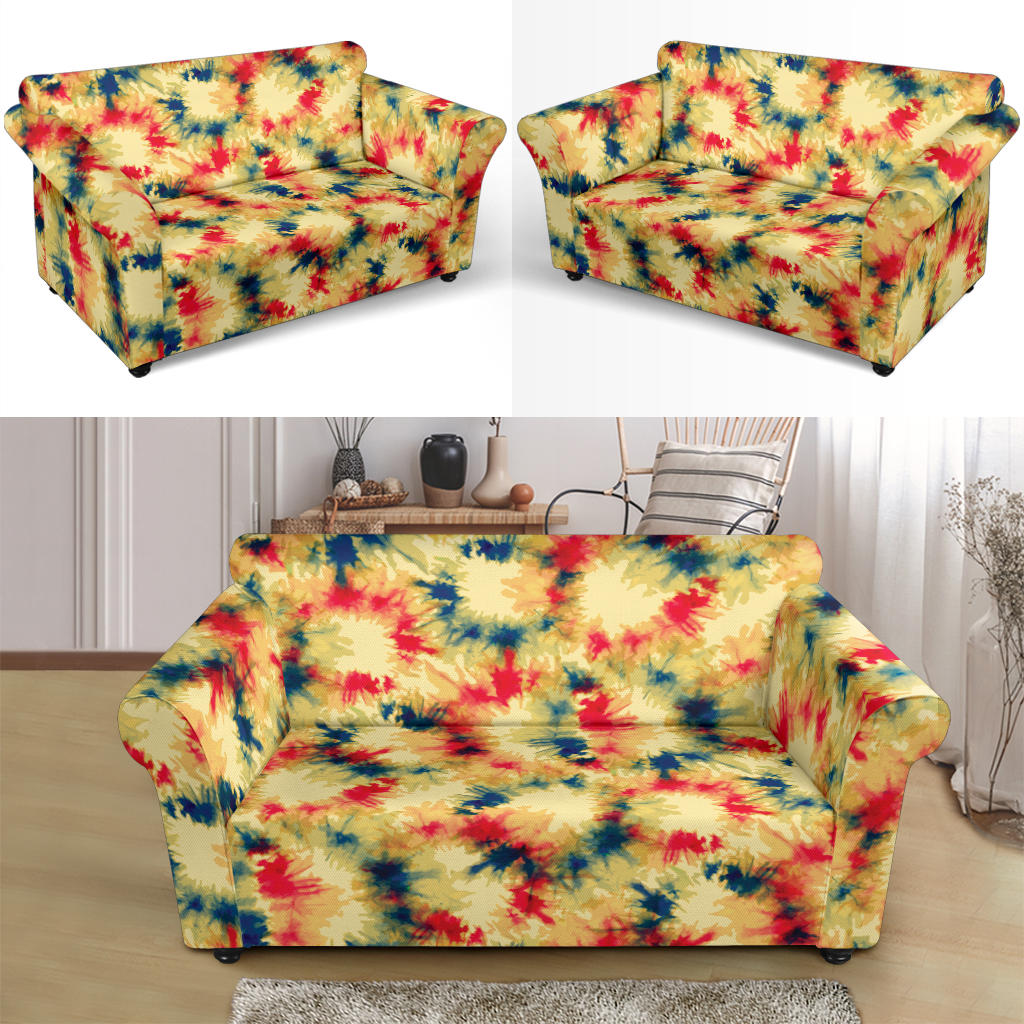Tie Dye Print Design LKS302 Loveseat Couch Slipcover