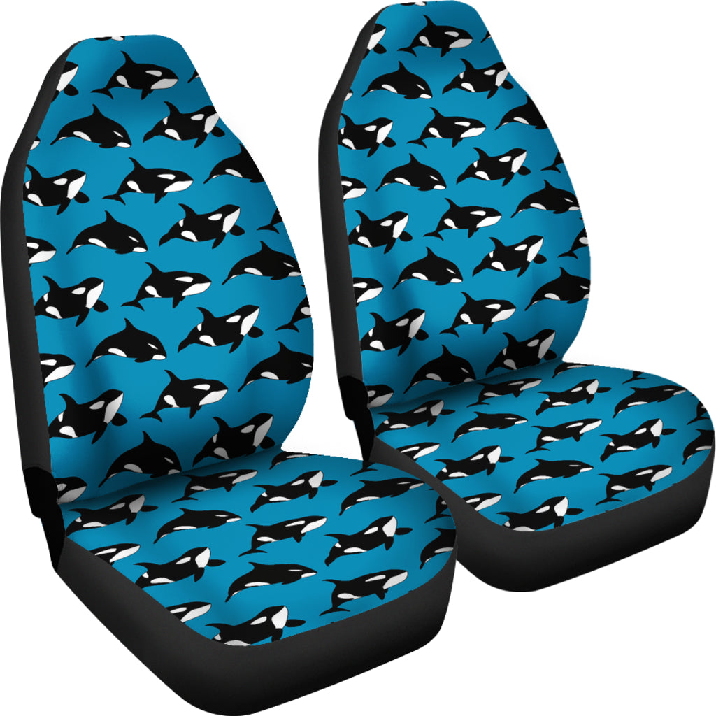 Whale Print Design LKS304 Car Seat Covers