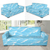 Ocean Wave Pattern Print Design A01 Sofa Slipcover