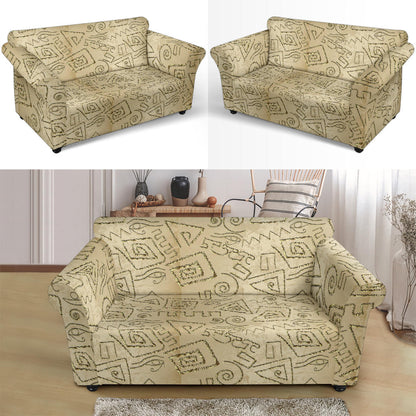 Ancient Greek Print Design LKS3013 Loveseat Couch Slipcover