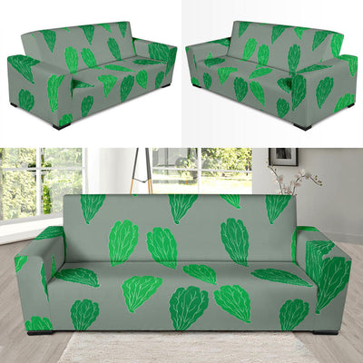 Lettuce Pattern Print Design 02 Sofa Slipcover