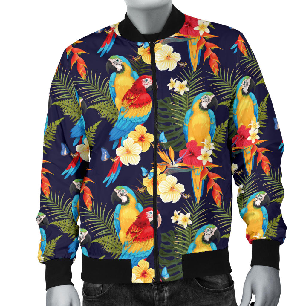 Parrot Themed Design Men Bomber Jacket