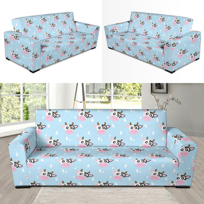 Cow Pattern Print Design 07 Sofa Slipcover