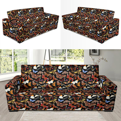 Butterfly Pattern Print Design 08 Sofa Slipcover