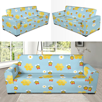 Bee Cute Print Design LKS304 Sofa Slipcover