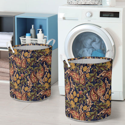 Floral Vintage Classic Print Laundry Basket