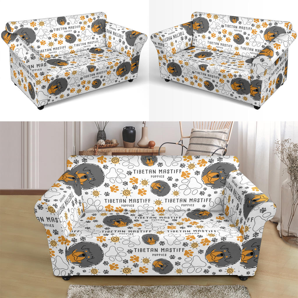 Tibetan Mastiffs Print Design LKS302 Loveseat Couch Slipcover