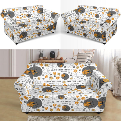 Tibetan Mastiffs Print Design LKS302 Loveseat Couch Slipcover