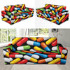 Pill Pattern Print Design A02 Sofa Slipcover