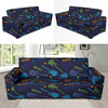 Rock and Roll Pattern Print Design A04 Sofa Slipcover