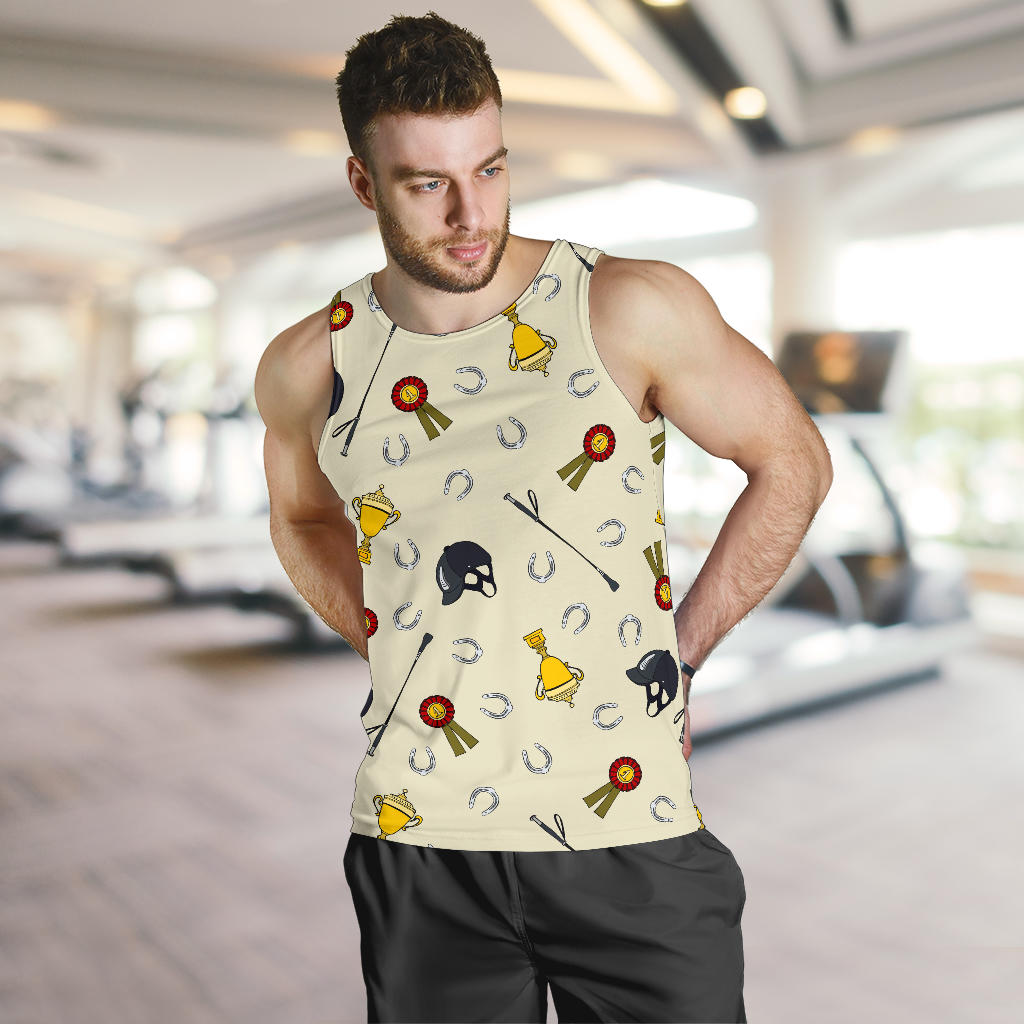 Equestrian Horseshoe Equipment Men Tank Top