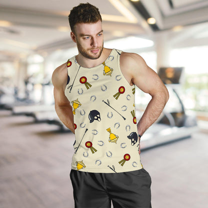 Equestrian Horseshoe Equipment Men Tank Top
