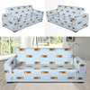 Beagle Pattern Print Design 06 Sofa Slipcover