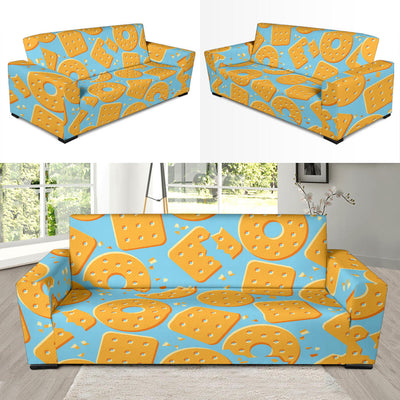 Cracker Pattern Print Design 02 Sofa Slipcover