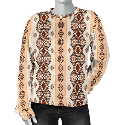 Native Classic Pattern Print Women Long Sleeve Sweatshirt