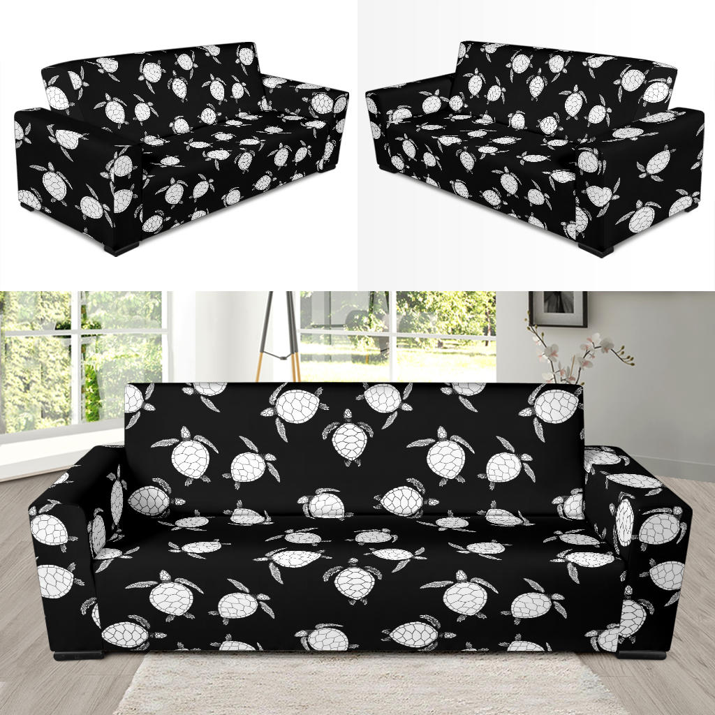 Sea Turtle Print Design LKS303 Sofa Slipcover