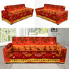 African Pattern Print Design 04 Sofa Slipcover