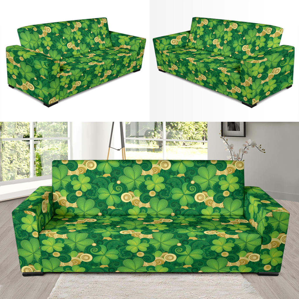 Shamrock Print Design LKS301 Sofa Slipcover