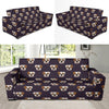 Bulldogs Pattern Print Design 03 Sofa Slipcover