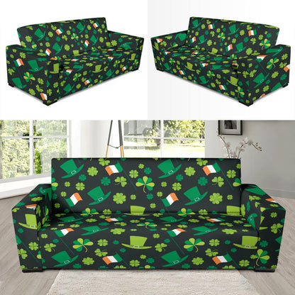 Shamrock Saint Patrick's Day Print Design LKS304 Sofa Slipcover