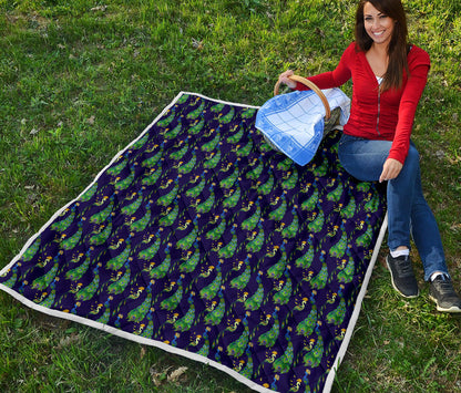Peacock Art Design Print Quilt Bedspread