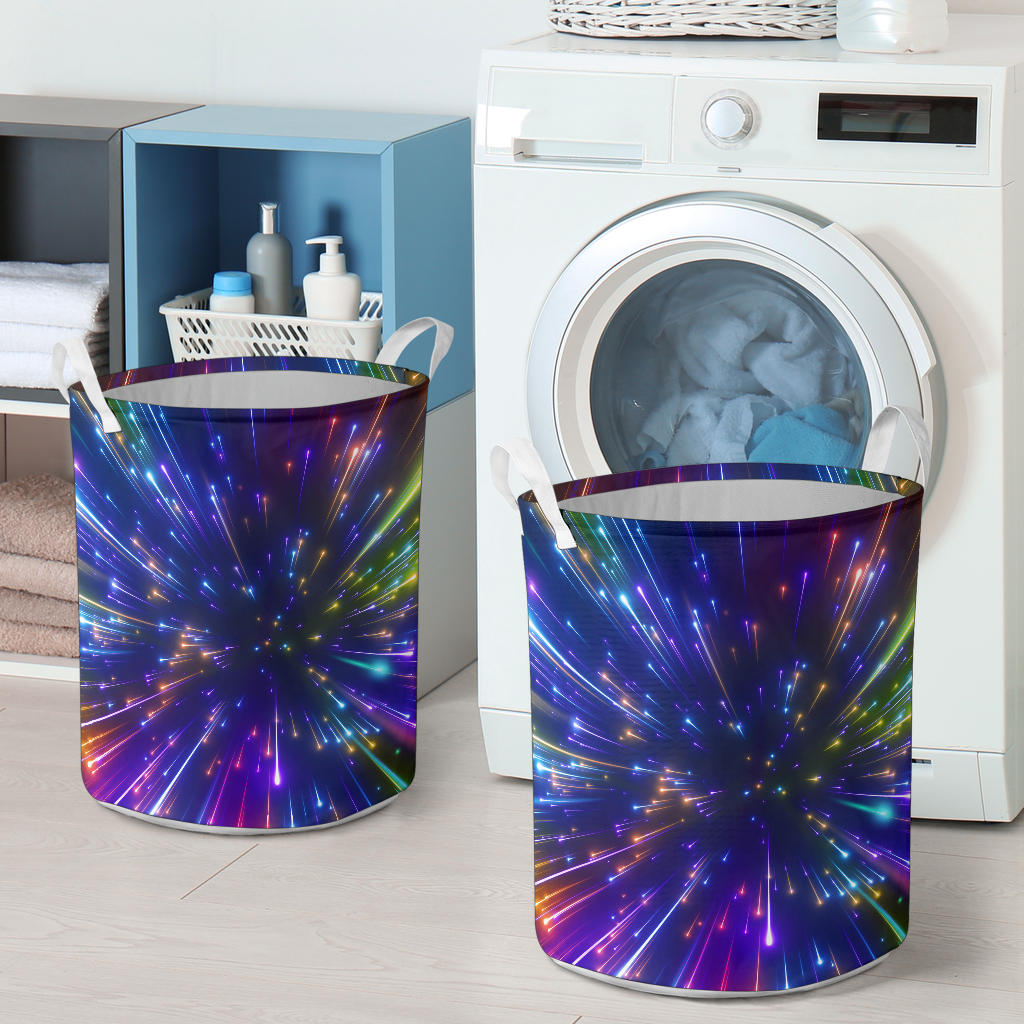 Celestial Rainbow Speed Light Laundry Basket