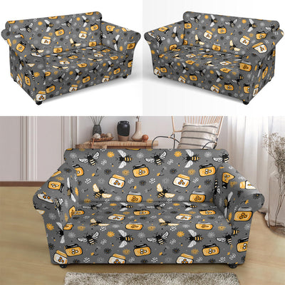 Honey Bee Print Design LKS301 Loveseat Couch Slipcover