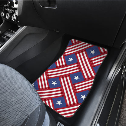 American flag Pattern Car Floor Mats Front Back