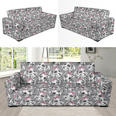 Maltese Pattern Print Design 01 Sofa Slipcover