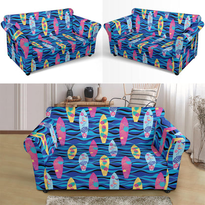 Surfboard Print Design LKS304 Loveseat Couch Slipcover