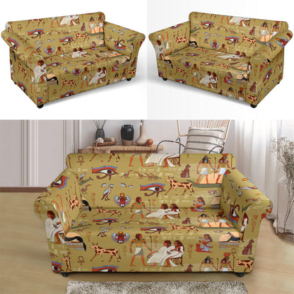 Ancient Greek Classic Pattern Design LKS305 Loveseat Couch Slipcover