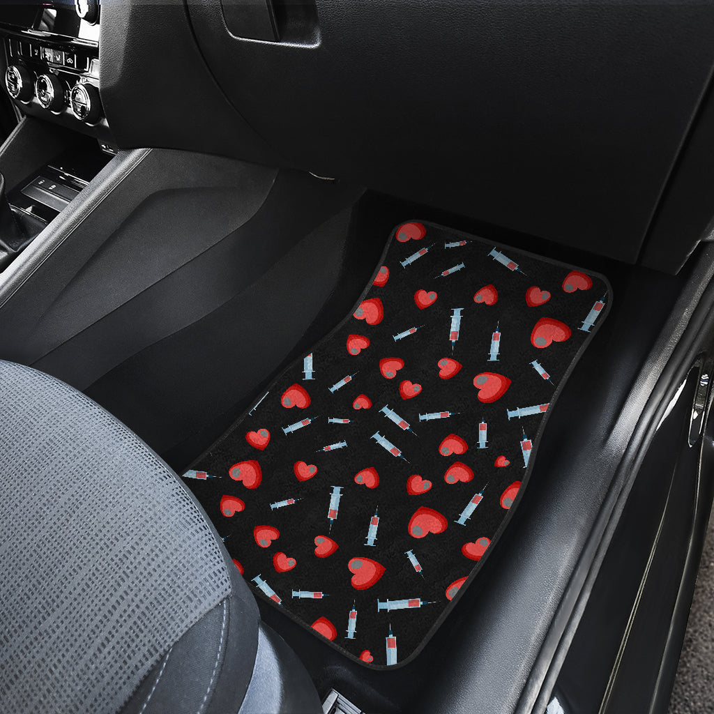 Phlebotomist Medical Concept Car Floor Mats Front Back