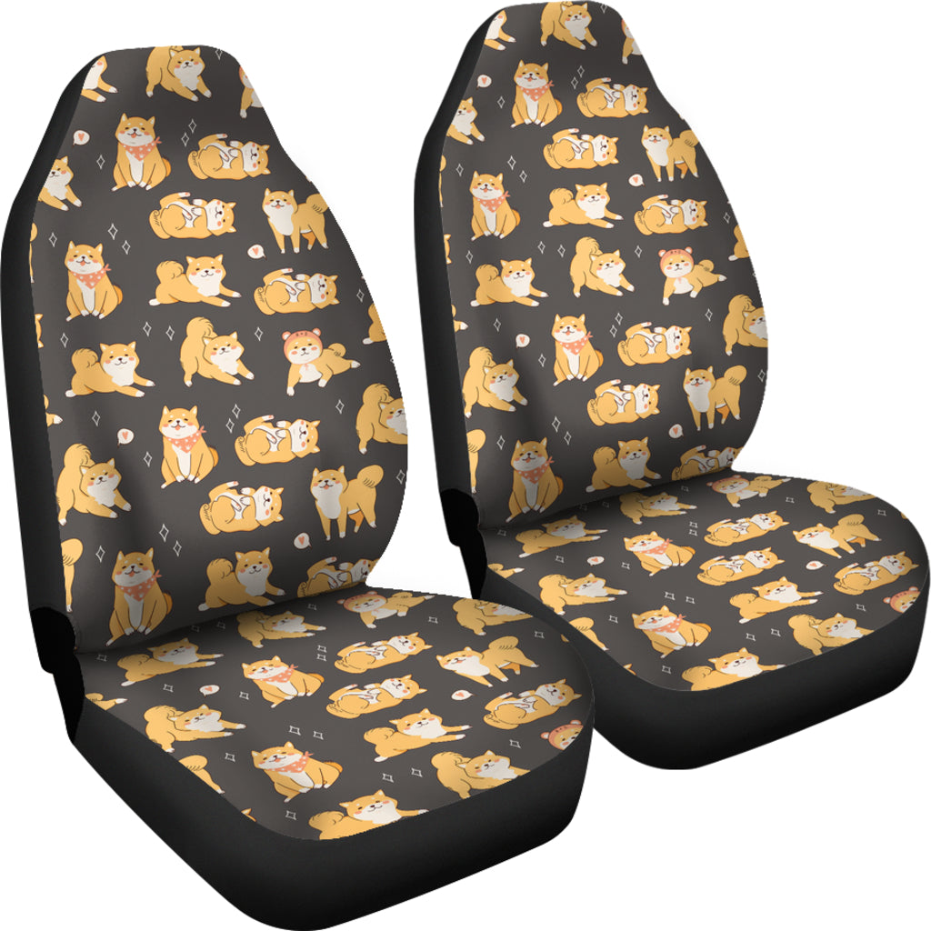 Shiba Inu Print Design LKS309 Car Seat Covers