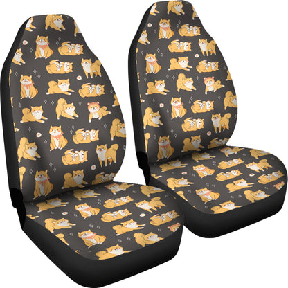 Shiba Inu Print Design LKS309 Car Seat Covers