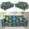 Robot Pattern Print Design A04 Sofa Slipcover