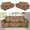 Peace Sign Pattern Print Design A04 Sofa Slipcover